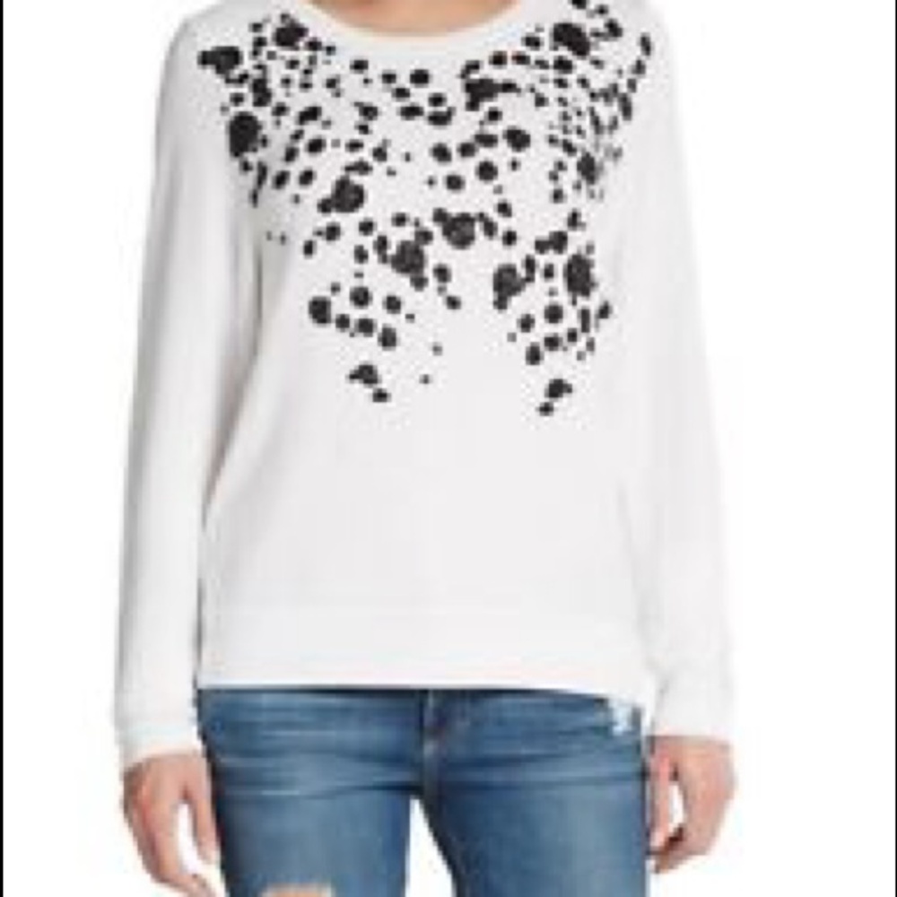 Wildfox Dalmatian glitter sweater M